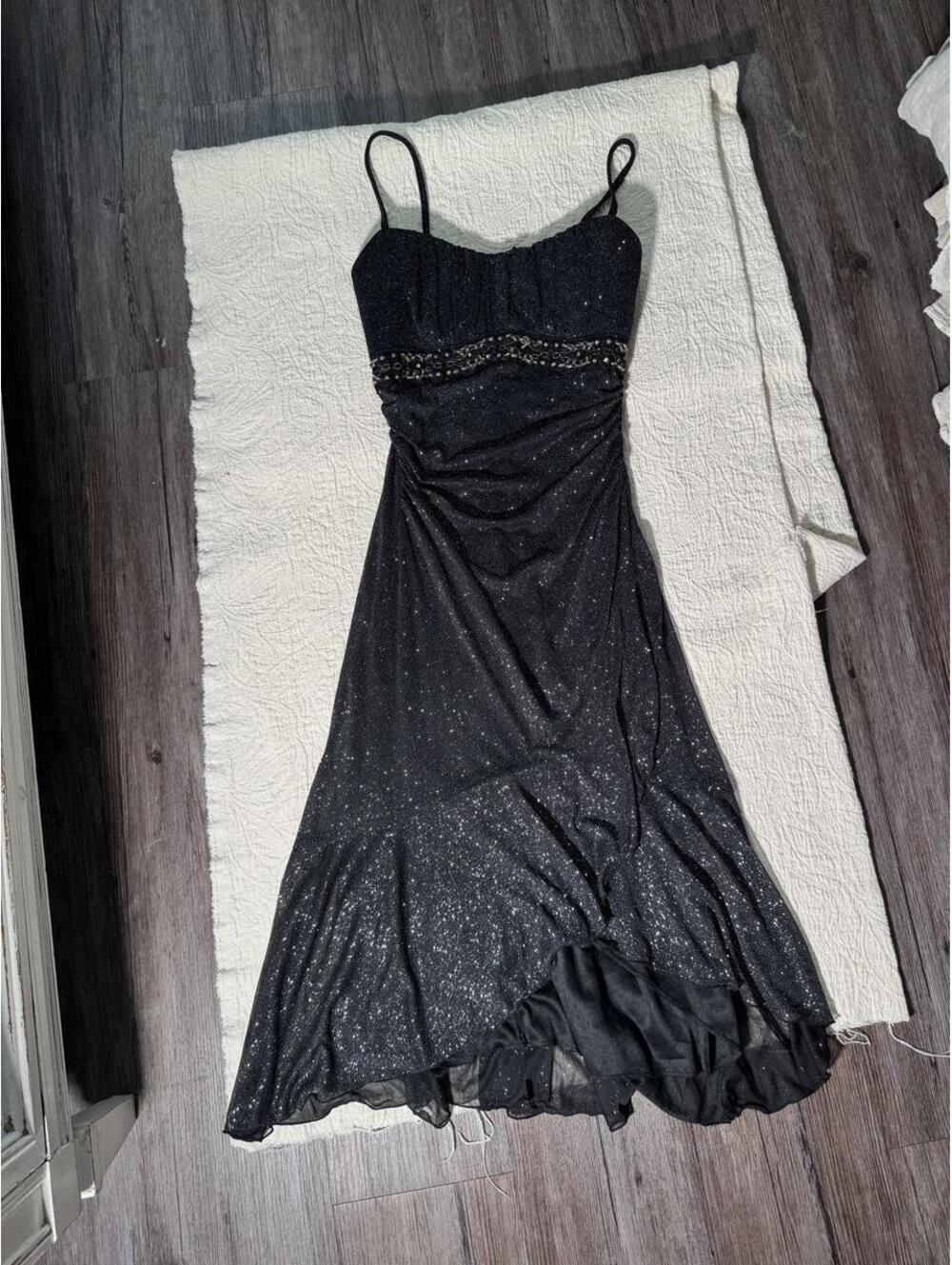 y2k ruby rox gorgeous sparkly beaded black dress